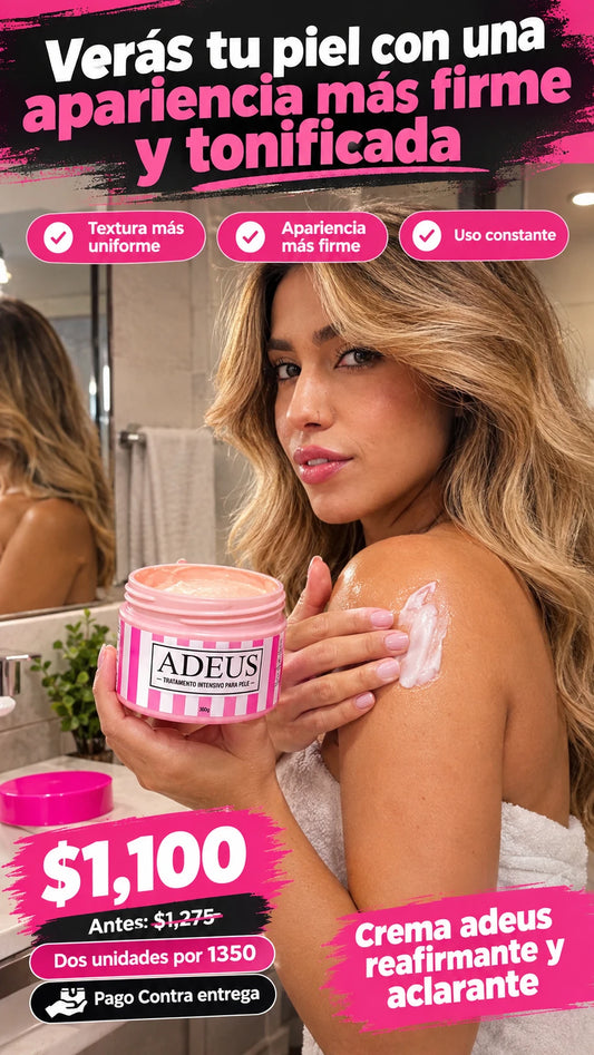 Crema adeus reafirmante y aclarante
